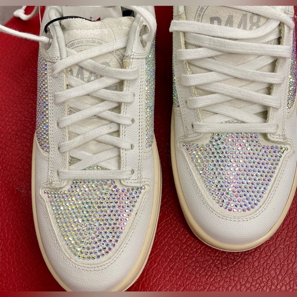 P448 Women’s Mason Galu Rhinestone Covered Luxury Sneaker Size 39EU US8.5/9 NWOT - Picture 3 of 9